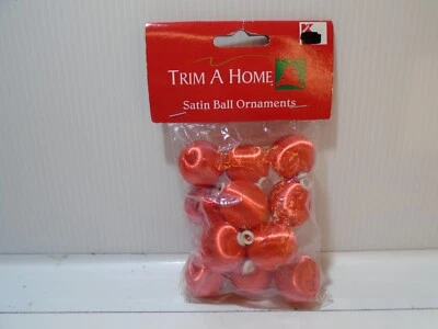 JUEGO DE 12 MINI ADORNOS BOLA SATINADA 1" RECORTAR UN HOGAR (CB3767) Foto 1 de 2