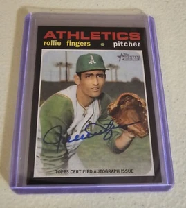 2020 Topps Heritage Real One Autographs #ROARF Rollie Fingers - Picture 1 of 2
