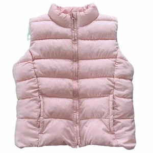 Gap Girls Pink Polyester Full Zip Sleeveless Puffer Vest Jacket Size XXL R Kids - Picture 1 of 8