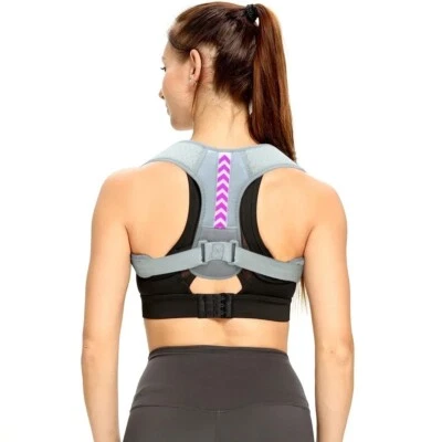 Adjustable Posture Corrector Low Back Support Shoulder Brace Belt For Men Women - Image 1 of 4