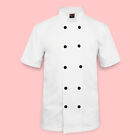 Chef Jacket Plastic Button Coat Short Long Sleeve Unisex Chefs Jackets !!!