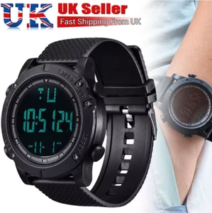 LED Sport Watch Digital Stopwatch Date Military Life Waterproof For Men Women - Picture 1 of 19