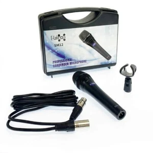 E-Lektron SM12 Stereo large freq range condenser recording microphone XLR Cable - Picture 1 of 6