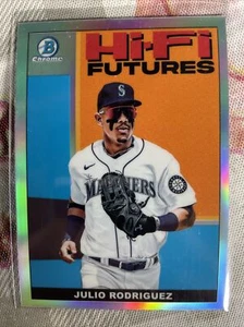 2022 Julio Rodriguez Bowman Chrome Hi-Fi Futures Rookie RC Mariners HIFI-4 - Picture 1 of 6