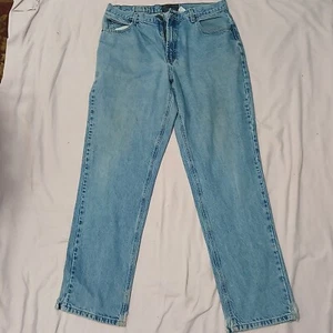 GEOFFREY BEENE Mens Size 36 X 34" Blue Straight Denim Jeans - Picture 1 of 11