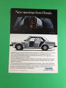1979 HONDA PRELUDE ACCORD VINTAGE ORIGINAL PRINT AD ADVERTISEMENT PRINTED - Picture 1 of 1