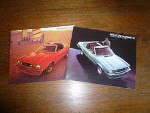 Folleto de ventas de Ford Mustang 1977 y 1978 - dos por uno - Imagen 1 de 10