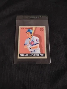 Rare Old 1997 Cubs - Ryne Sandberg Mini Baseball Card Goudey Fleer #13 of 15 - Picture 1 of 4