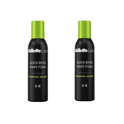 2 X GiletteLabs Quick Rinse Shave Foam, 229 g / 8.1 oz | Gilette Labs by Gilette - Image 1 of 4