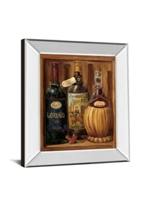 Classy Art 22 x 26 in Vintage Wine II Mirror Framed Print Wall Art - Picture 1 of 1