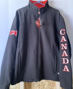 Chaqueta Canada “Its Fun To Be Canadian” Marca Pista Bordada Para Hombre Mediana - Imagen 1 de 11