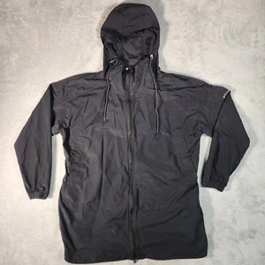 Columbia Jacket Womens XL Black Hooded Rain Shell Nylon Blend Wind Gorpcore - Picture 1 of 11