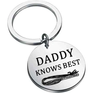 Daddy Knows Best Keychain S&M BDSM Kink - Picture 1 of 1