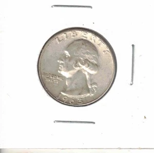 1963 USA United States of America Washington 25 cent Silver coin 90% .900 pure - Picture 1 of 2
