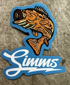Decalcomanie Simms PESCA Daiwa Shimano Patagonia Aftco Orvis decalcomanie adesivo pelagico - Foto 1 di 4