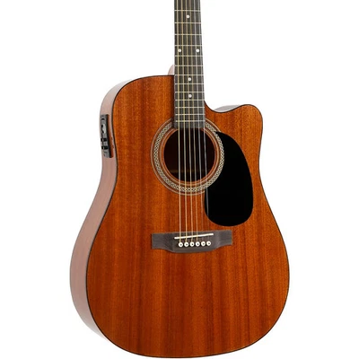 Rogue RA-090 Dreadnought Cutaway Acoustic-Electric Guitar Mahogany - Image 1 of 4