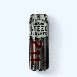 Steel Reserve 211 Beer Can Advertisement Metal sign. - Picture 1 of 2