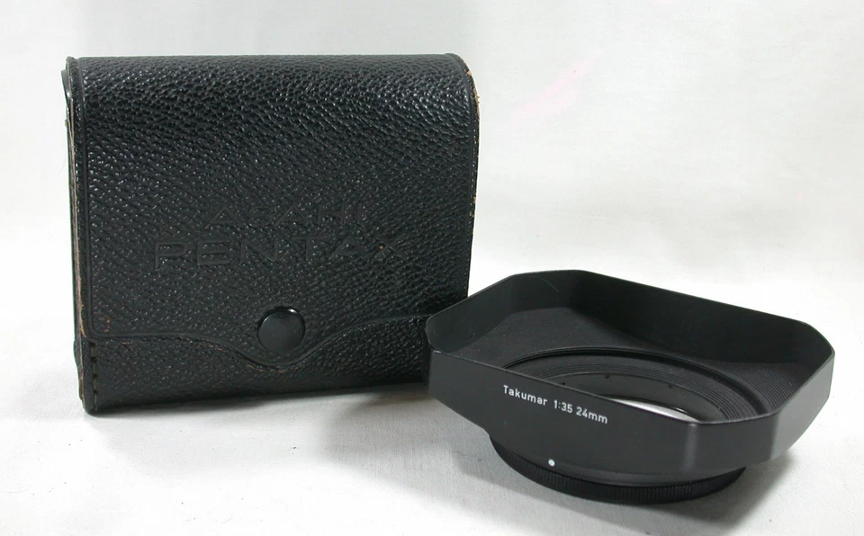 Genuine Pentax Metal Lens Hood For Pentax Takumar 24mm F3.5 Lens + Case - Image 1 of 4