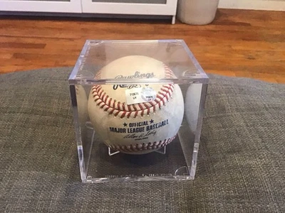 2009 WORLD SERIES SEASON CC SABATHIA GAME USED THROWN BASEBALL YANKEES HOF MLB - Image 1 of 4