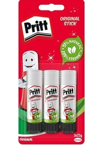 Pritt Glue Stick for Arts & Crafts Activities - 22 g (Pack of 3) - Picture 1 of 8