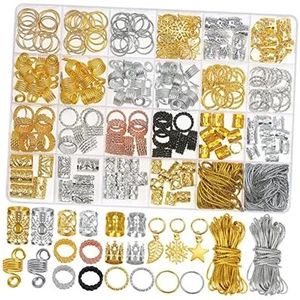 259PCS Hair Jewelry Accessories for Women Braids, Hair Loc Wire Wrapped - Picture 1 of 7