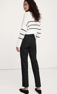 Banana Republic Pants Womens Sz 12 Black Slim Straight Pant RN 137013 - Picture 1 of 4
