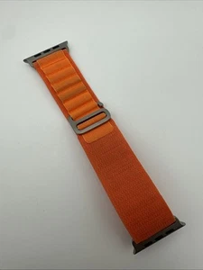 Apple Alpine Loop Band 49MM - Orange - Medium - Stained - Photo 1 sur 5