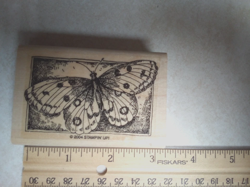 Key Hotel Room 12 Style Design Stampin' up 2004 Wood Mount Craft Rubber Stamp