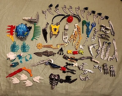 Lego Bionicle Parts Lot Hands, Weapons, Accessories - Image 1 of 4