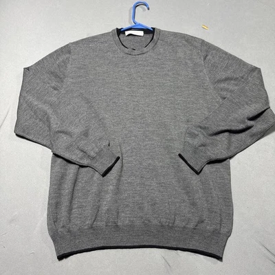 Burdi Chicago Large 100% Virgin Wool Pullover Mock Neck Sweater Gray MINT - Image 1 of 4