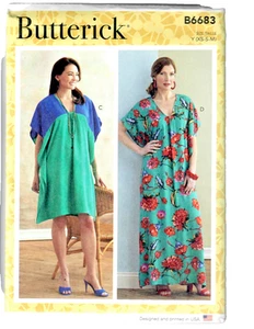 NEW Easy Caftan, Tunic, Beachcover Sewing Pattern (Sizes XS-M) Butterick B6683 - Picture 1 of 4