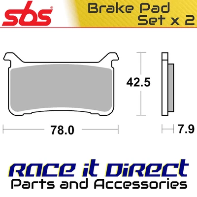 Pastillas de freno para HONDA CB 1100 RS ABS 2017-2020 delanteras dobles carbono carretera carreras SBS Foto 1 de 4
