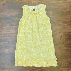 OshKosh Yellow & White Floral Spring Sleeveless Dress Girls Size 10 - Picture 1 of 9