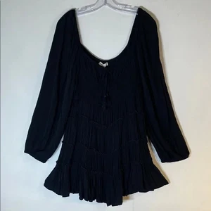 Chelsea & Violet DOEN Nera Top In Black. XXL NWT. - Picture 1 of 11