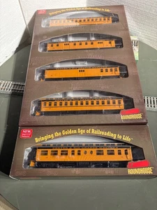 Seltenes 5er Set: HO Vintage 56’ Roundhouse D&RGW Overland Coach (25-615) - Bild 1 von 7