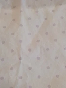 Pottery Barn Kids Crib/Toddler Bed Fitted Sheet White Light Purple Lilac Dots - Picture 1 of 10