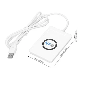 USB NFC Smart IC Card Reader Writer Copier Duplicator 1356MHz Contactless Device - Picture 1 of 12