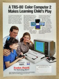 1984 Radio Shack TRS-80 Extended BASIC Color Computer 2 vintage print Ad - Picture 1 of 1