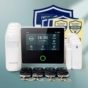 Sistema de alarma antirrobo HOMSECUR inalámbrico WIFI 4G GSM + 4 * PIR + sensor de puerta - Imagen 1 de 13