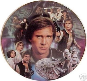Star Wars Han Solo Heroes and Villains Plate 1996 Hamilton Collection - Picture 1 of 1