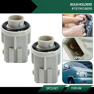 2x Side Lamp Light Bulb Holder Socket 191941669A For VW T4 Transporter 1990-2003 - Image 1 of 4