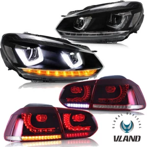 VLAND Phares + feux arrière rouges LED pour VW Golf 6 Golf VI 517 5KI 2008-2013 - Bild 1 von 22