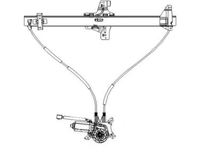 Regulador de ventana para Ford E450 Econoline Super Duty 1999-2002 TYC 59525YKJD Foto 1 de 2