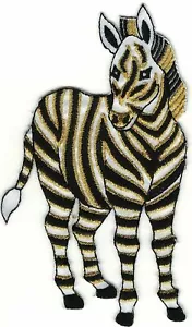 3" x 5" Safari Savannah Zebra Embroidery Patch - Picture 1 of 1