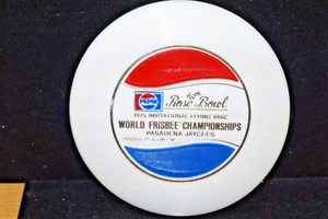 WHAM-O FRISBEE RARE BURRY MOLD 1975 ROSE BOWL DISC WORLD CHAMPIONSHIP PEPSI - Bild 1 von 10
