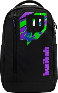 Mochila Twitch Everywhere - Diseño Glitch Multicolor en Goma - Imagen 1 de 8