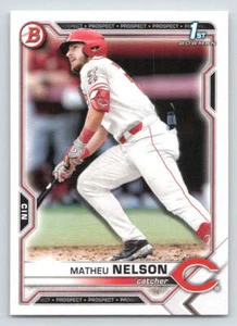 2021 Bowman Draft #BD103 Matheu Nelson (ref 223622) - Picture 1 of 2
