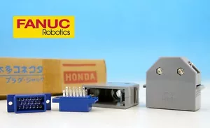 2x SET MR-20M + MR-20L 20 pin maschio + custodia cover HONDA Giappone CONNETTORE FANUC CNC - Foto 1 di 2