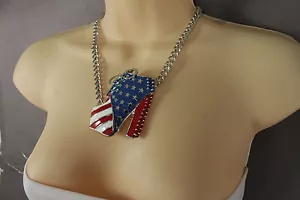 Nuevo Conjunto de collar colgante de bota de tacón alto rojo plateado cadena de metal para mujer EE. UU. - Imagen 1 de 9