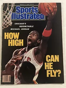 1989 Sports Illustrated CHICAGO Bulls MICHAEL JORDAN NewsStand NO LABEL How High - Picture 1 of 6
